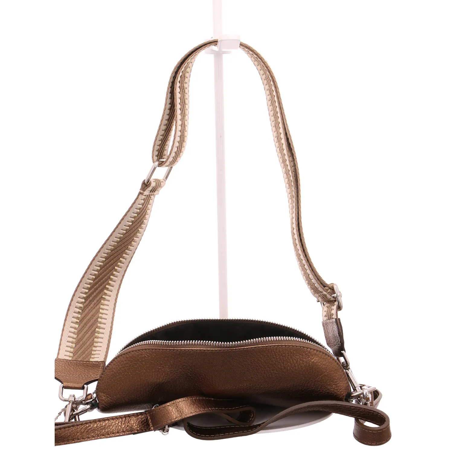 Gürteltasche / Bodybag Bronze Leder