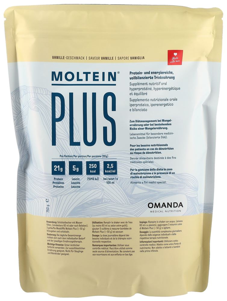 moltein PLUS 2.5 Plv Vanille Btl 750 g