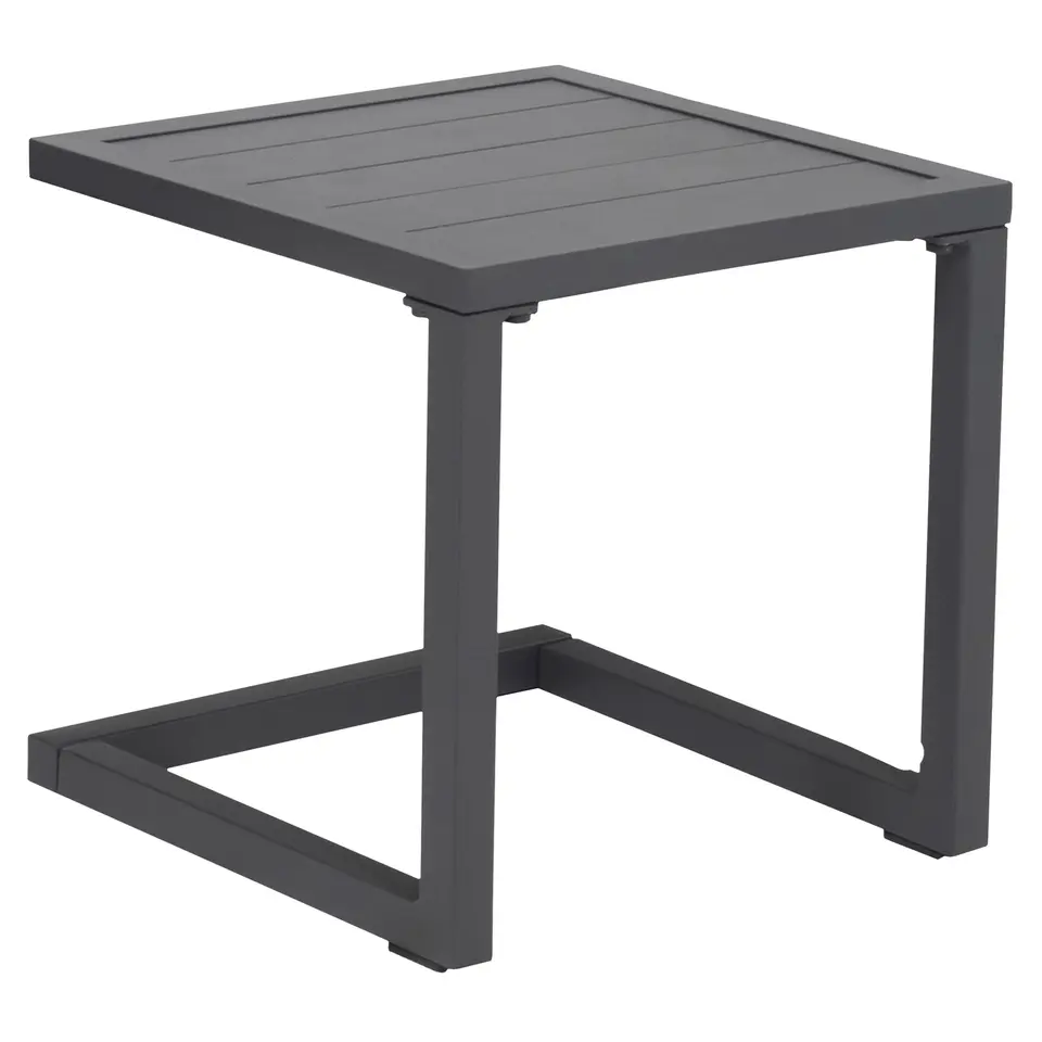 Happy Garden Bijzettafel BARBADOS - Grijs - Aluminium