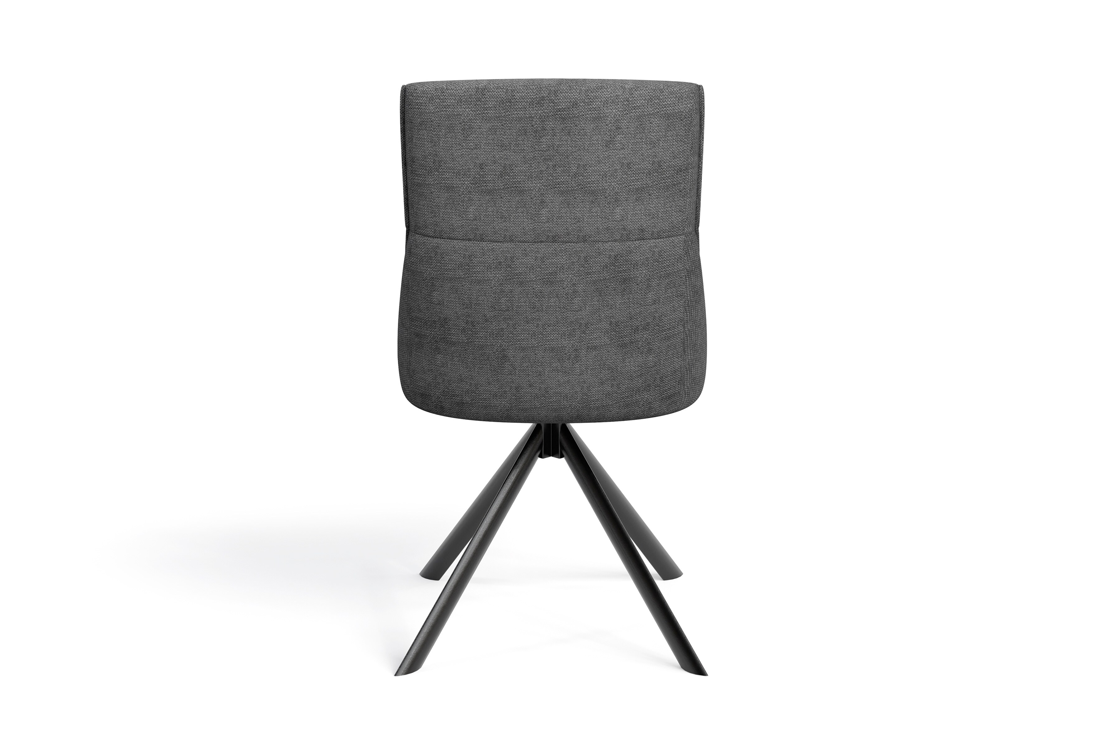 byLIVING Esszimmerstuhl CALIFORNIA, 2er Set, Webstoff anthrazit, Gestell schwarz