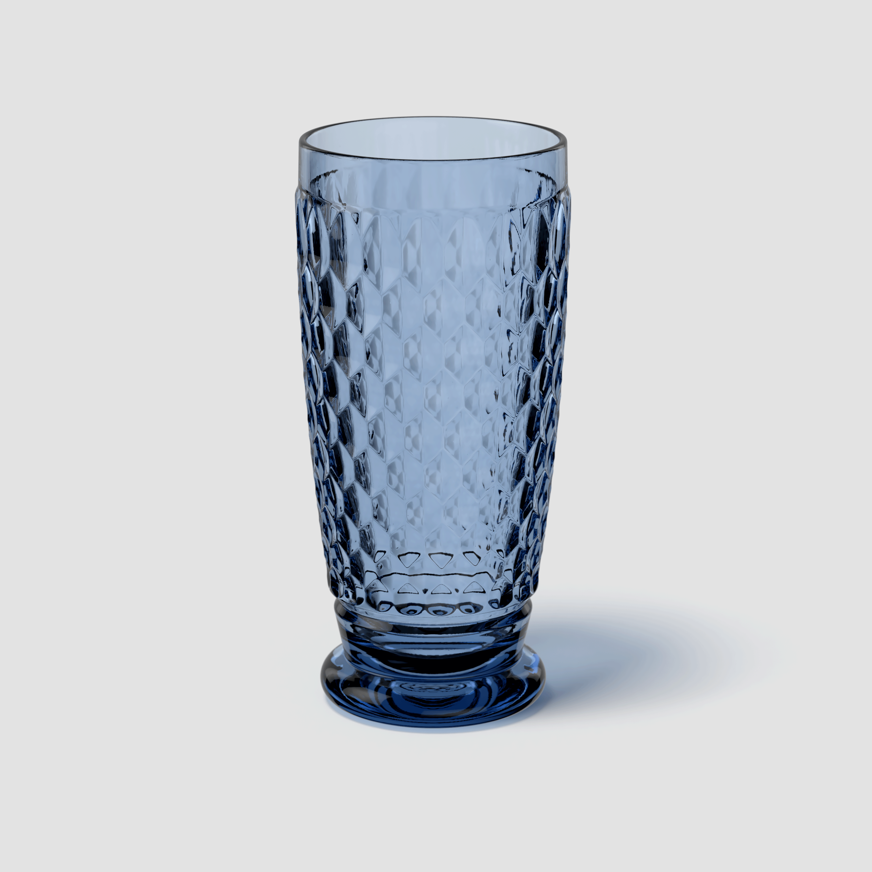 Boston Highball glass Blue, 10.2 oz, crystal glass
