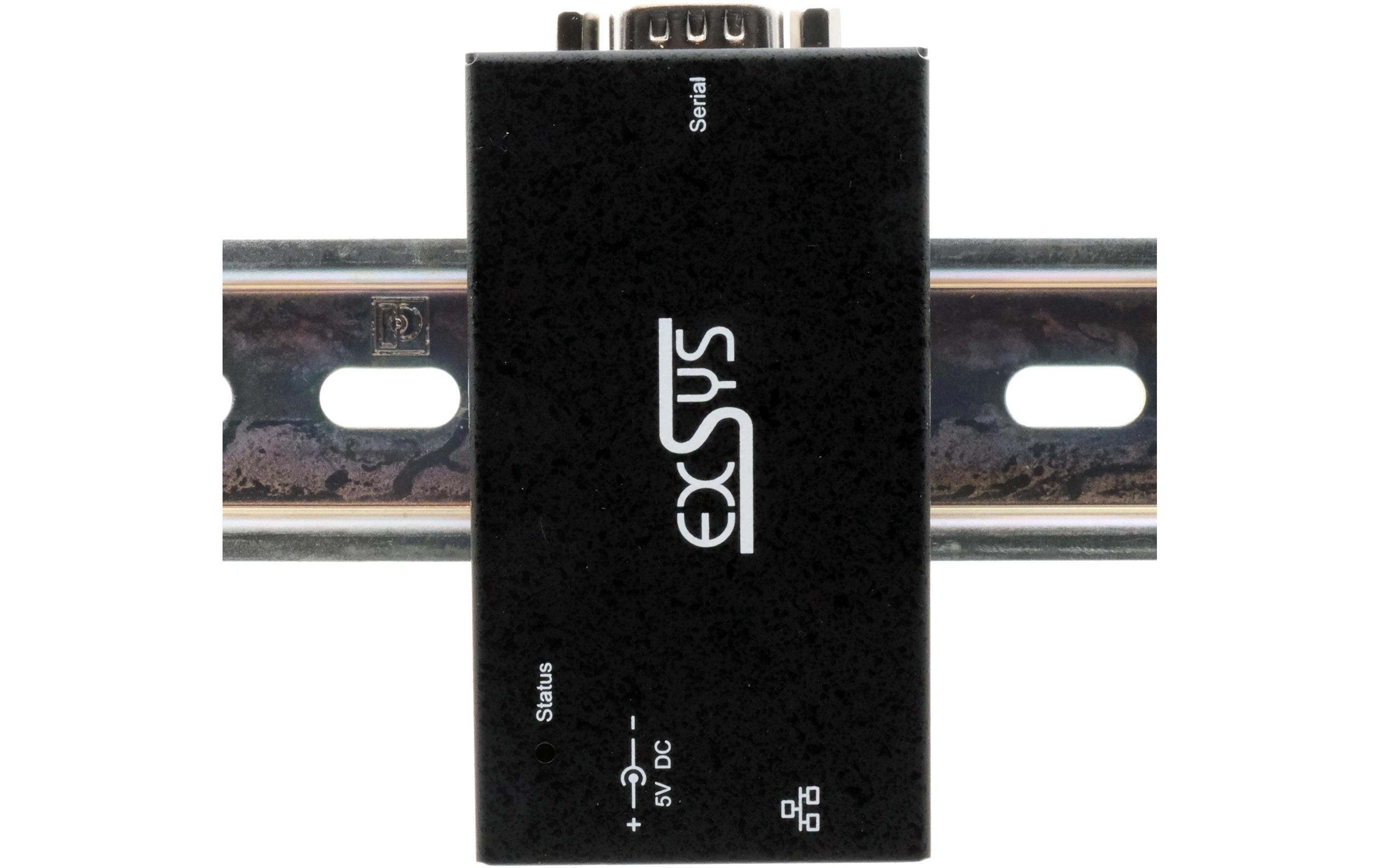 Serieller Geräteserver EX-6111-2PoE 1-Port-RS-232<br>Ethernet PoE zu 1x RS-232 port, inkl. 5V/4A Netzteil