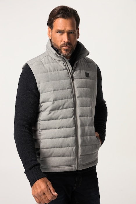 Steppweste, Outdoor, Stehkragen, Zipper