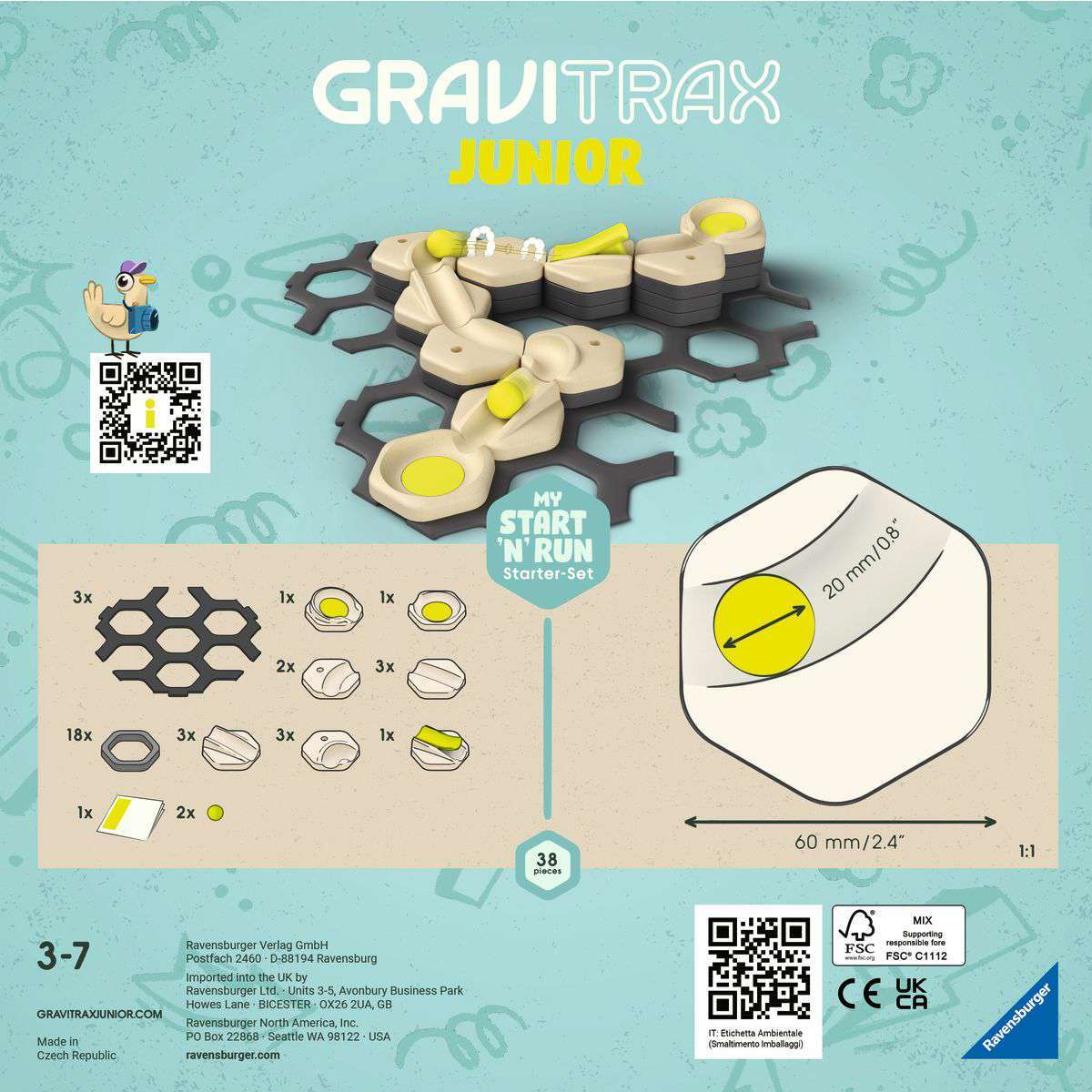 Ravensburger Spiel GraviTrax Junior Starter-Set S Start and Run