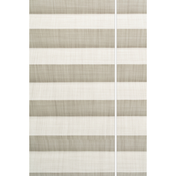 Enkel plisségordijn Draaikiepraam hout 7129 taupe