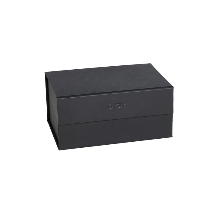 OYOY - Hako Aufbewahrungsbox, 24 x 17 cm, schwarz