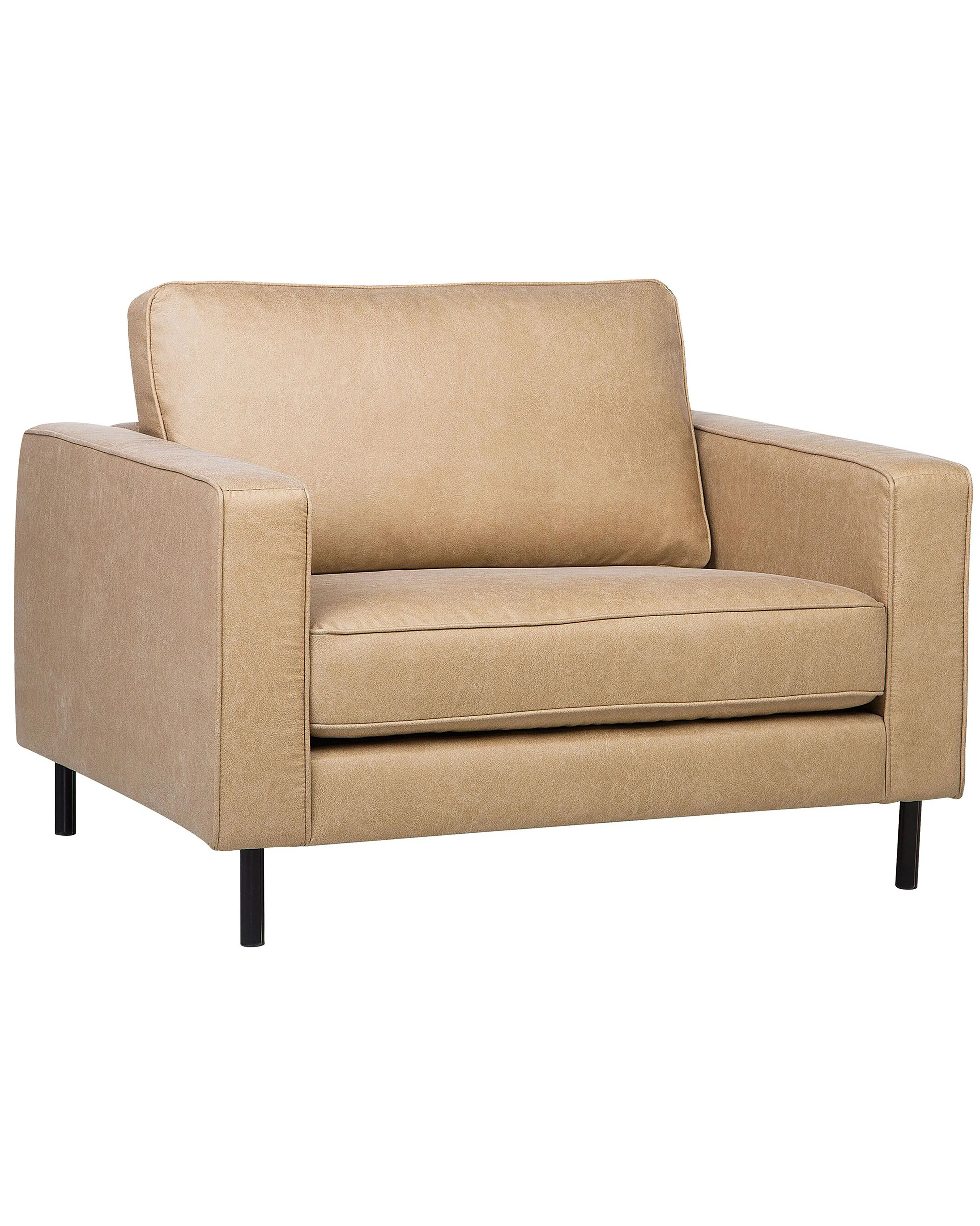 Fauteuil SAVALEN Kunstleer Beige