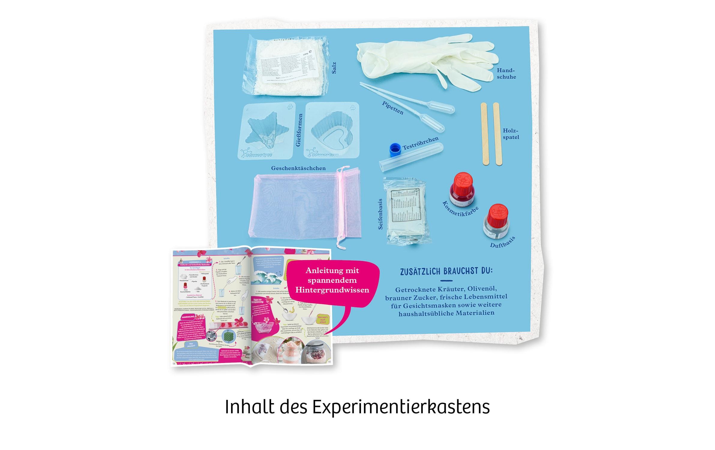 Experimentierkasten Kosmetik-StudioPflegeprodukte ganz einfach selbst herstellen