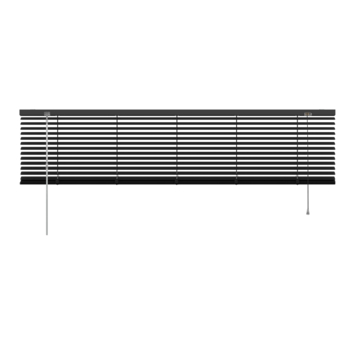 GAMMA aluminum jaloezie 25 mm mat zwart (kleurnr. 320) 160x180 cm (bxh)
