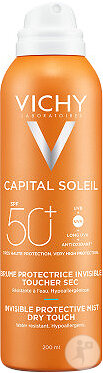 Vichy Idéal Soleil Brume Hydratante Invisible IP50 Peau Sensible Flacon Spray 200ml