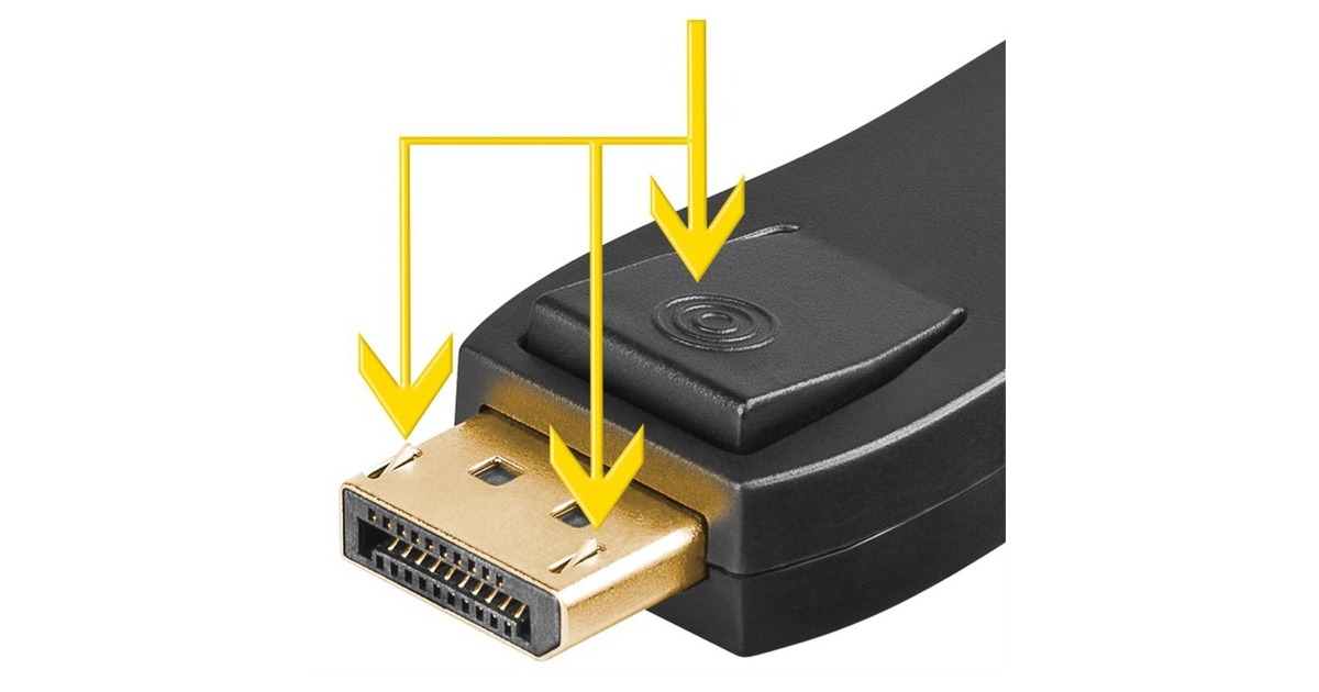 goobayAdapter DisplayPort > HDMI  (Zwart, Passief, Verguld)