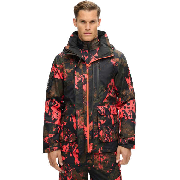 Veste de ski SUPERDRY ULTIMATE RESCUE JACKET VOLCANIC MOUNTAIN ORANGE
