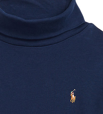Polo Ralph Lauren Bluse m. Rullekrave - Navy