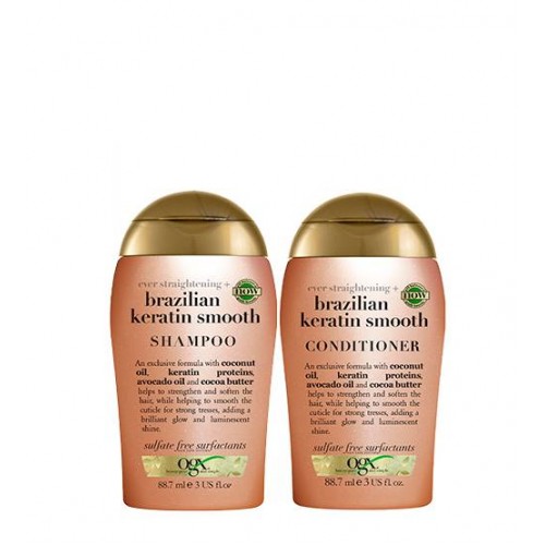OGX Queratina Brasileira Duo Travel Sizes