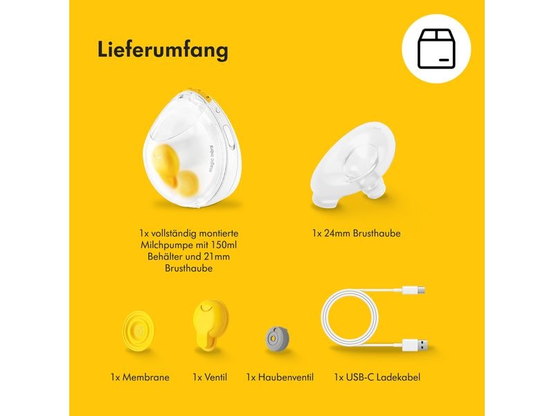 MEDELA Milchpumpe Magic InBra einzel Elektrisch Tragbare Einzelmilchpumpe