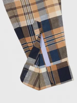 Camisa xadrez clássica adaptável