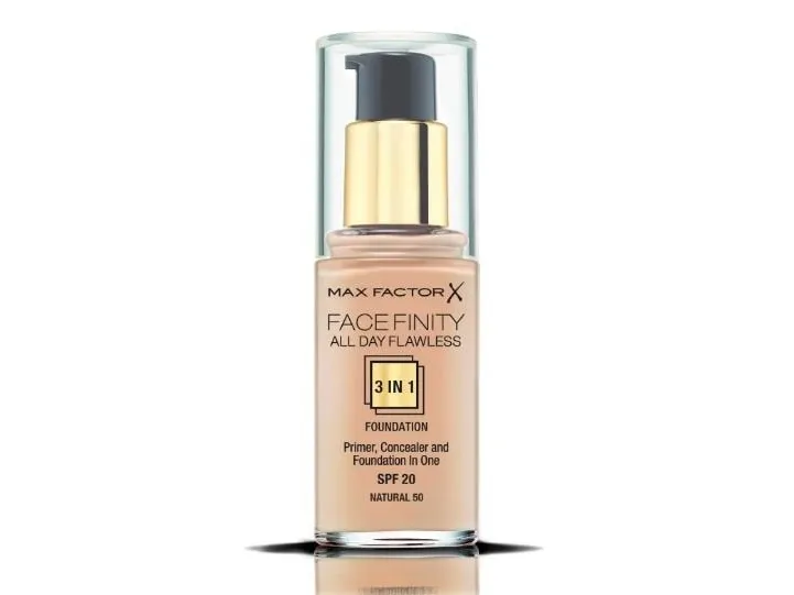 MAX FACTOR FACEFINITY All Day Flawless 3in1 Foundation No. C50 Natural Rose 30ml