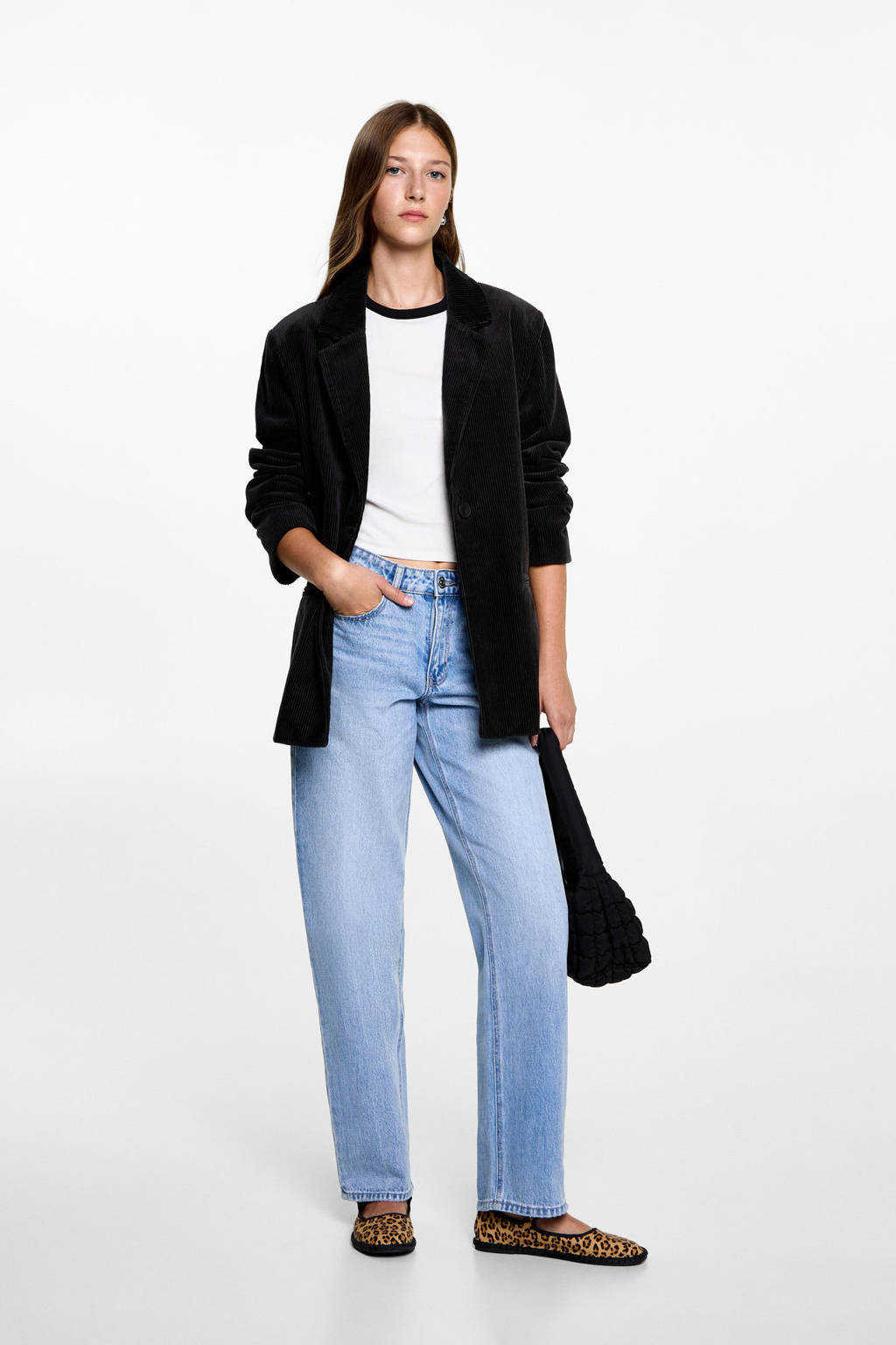 MANGO TEEN blazer antraciet