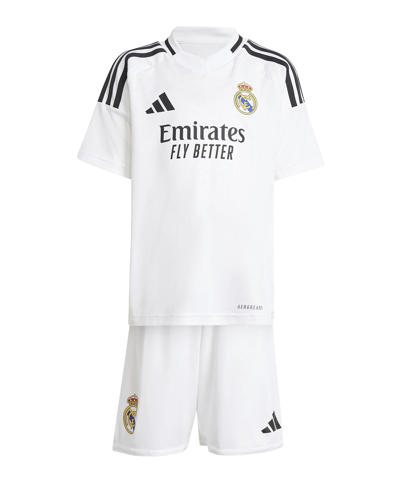 adidas Real Madrid Minikit Home 2024/2025 Kids Weiss