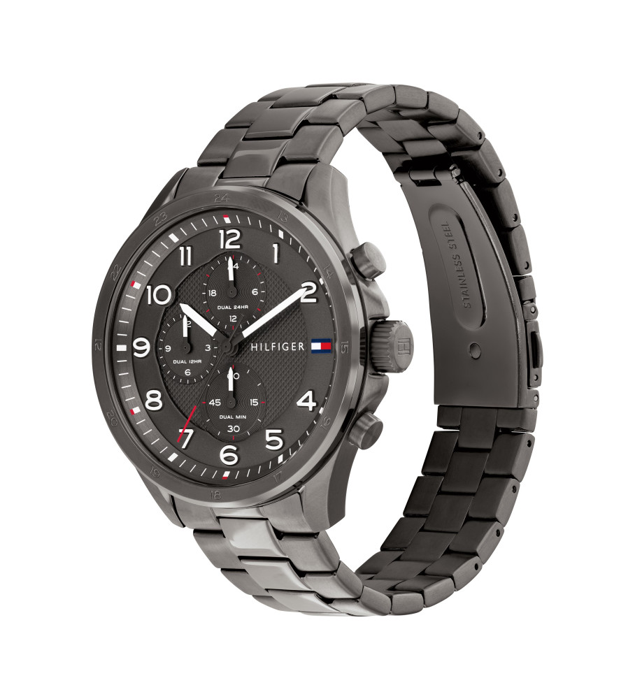 Relógio analógico Tommy Hilfiger Axel, cinza escuro
