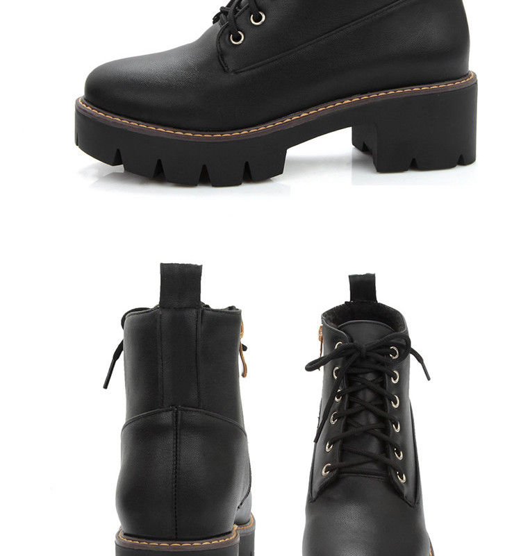 Freesia - Veterschoenen met plateauzool