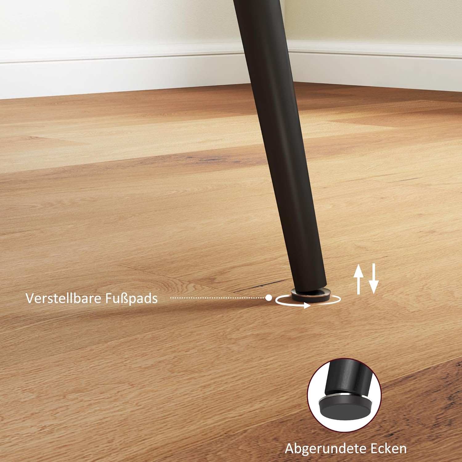 HOMCOM Esstisch ausziehbar rechteckig Küchentisch für 6-8 Personen mit Holzoptik, Schiebeschienen und Verriegelungen Esszimmertisch, Naturholz, 120-160 cm