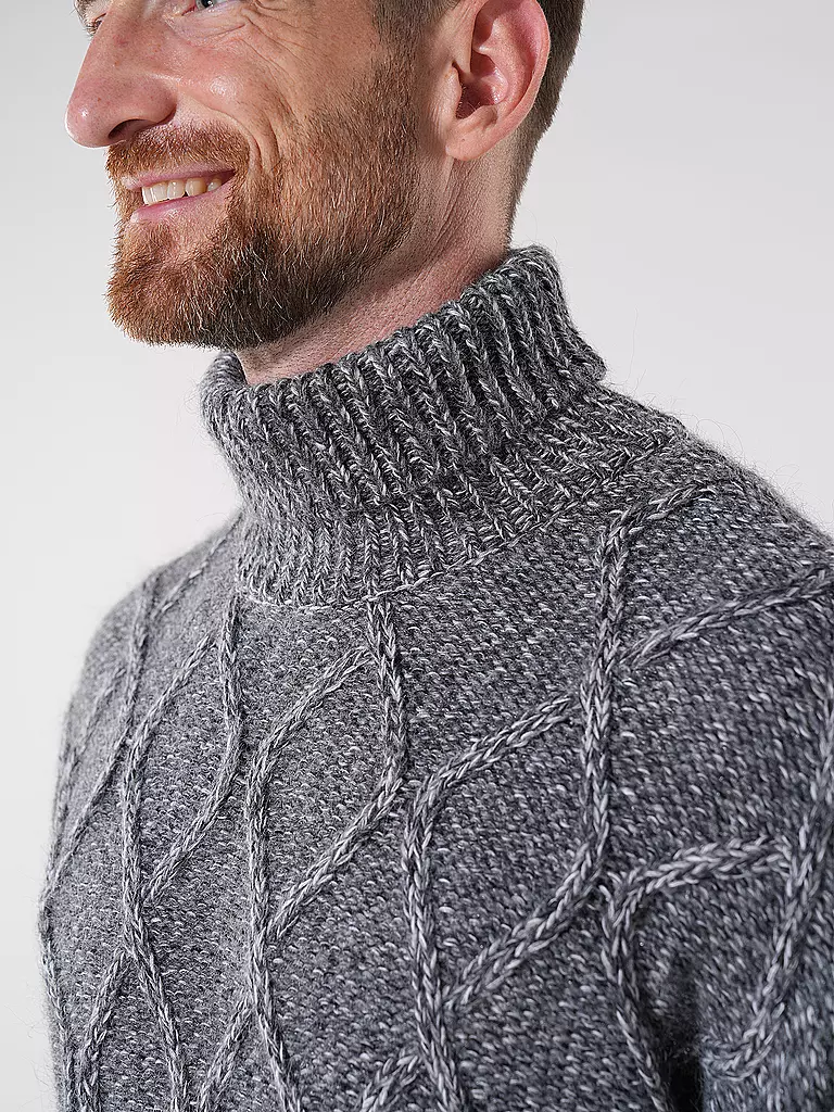 BOSS Rollkragenpullover ESTUPENDO grau