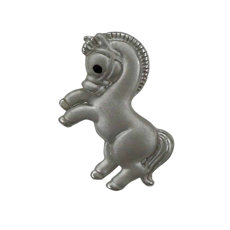 Pendentif poney fougueux - Argent massif