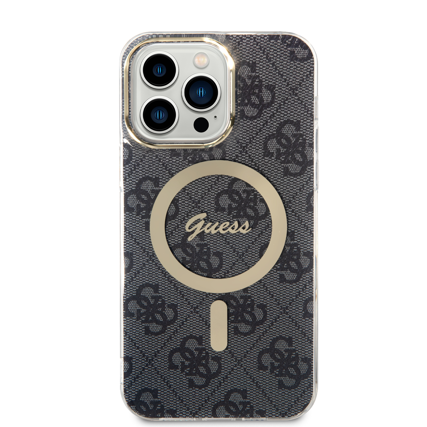 2in1 Bundle iPhone 14 Pro Max MagSafe Hardcase Hülle 4G Print   MagSafe USB-C Charger (GUBPP14XH4EACSK) - Schwarz