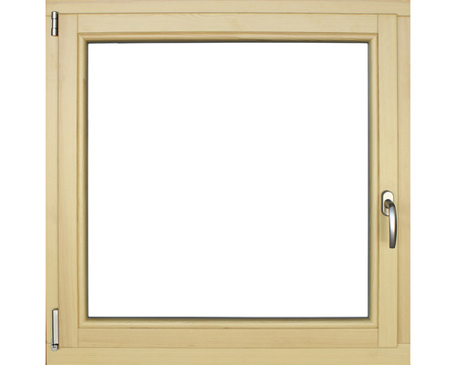 Houten raam, grenen, gelakt, 780x780 mm, DIN links