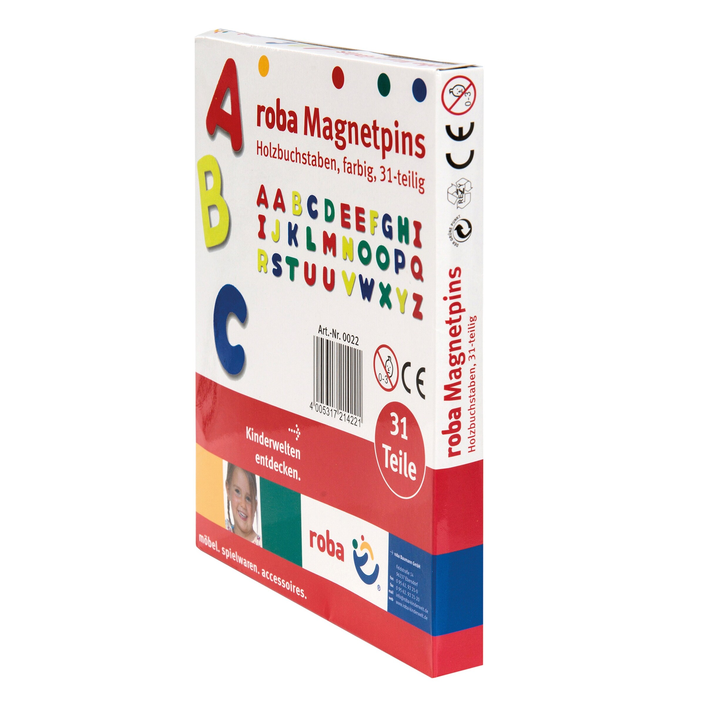 roba Holzmagnetbuchstaben 31-teilig