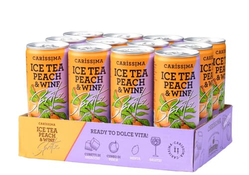 Carissima Ice Tea Peach & Wine Spritz Dose 12x 0,25l (EINWEG)