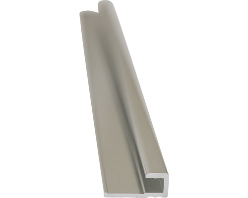 Afwerkingsprofiel achterwand voor Decodesign, recht chroom, lengte 210 cm