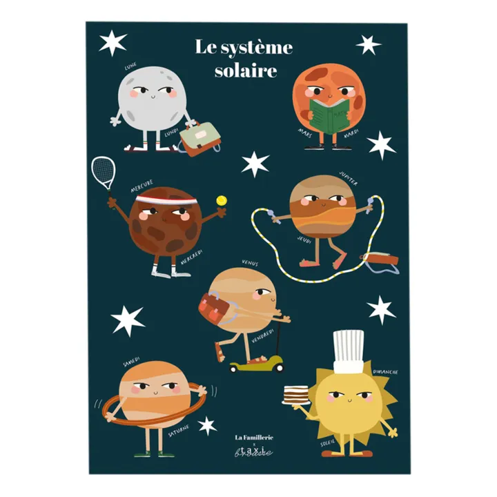 Taxi Brousse Affiche les Planètes - La Famillerie