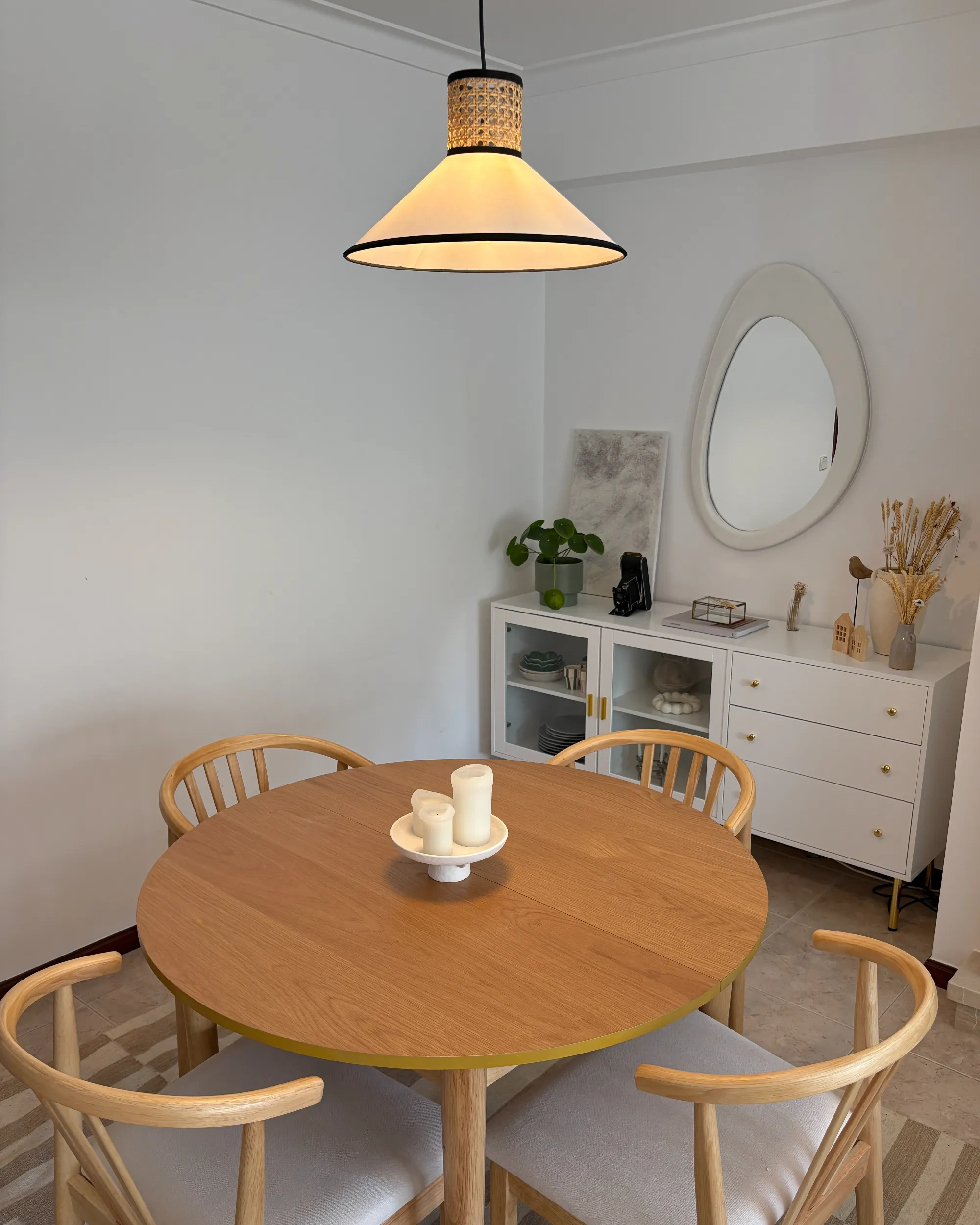 Hanglamp MANTUA Rotan Wit