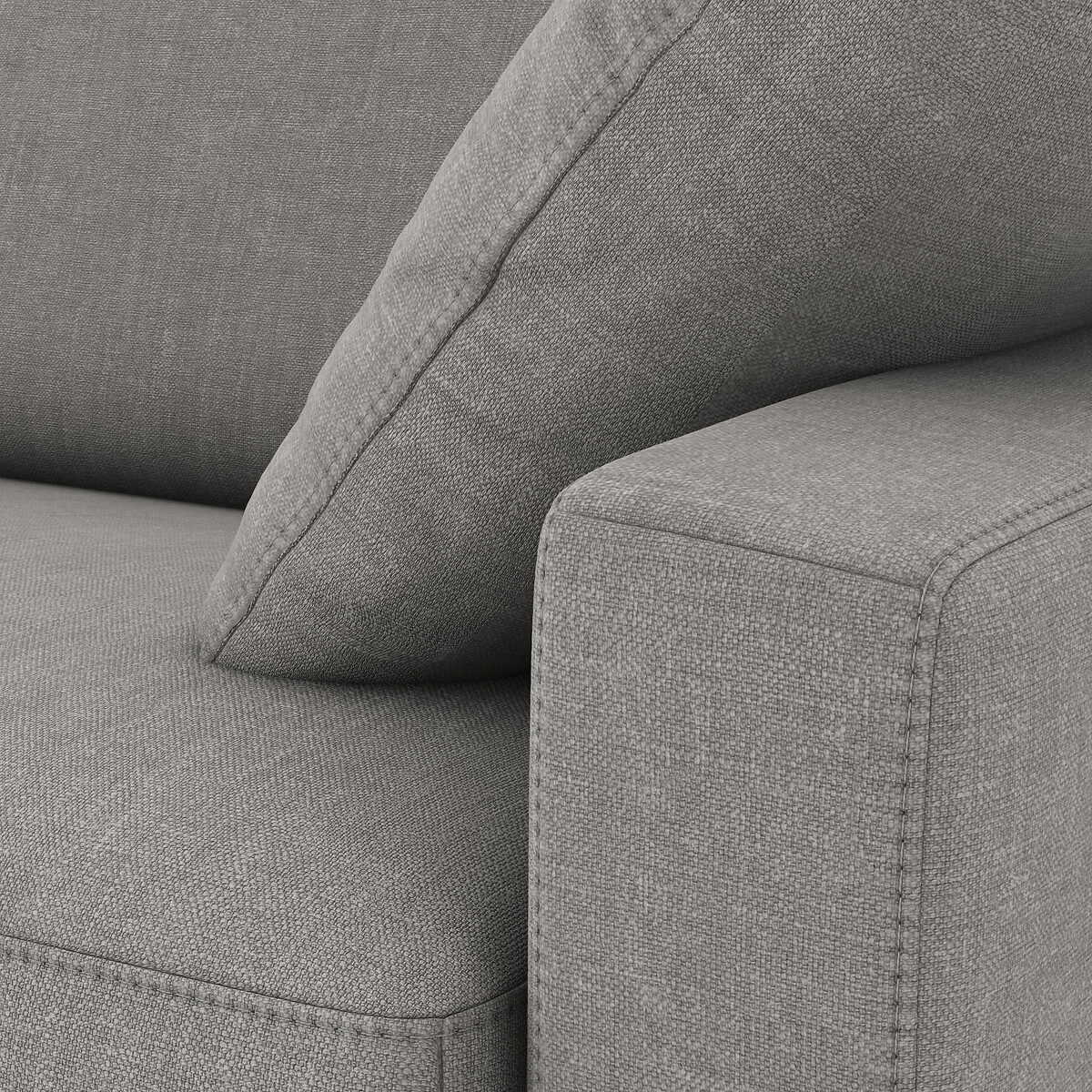 LA REDOUTE INTERIEURS<br>Sofá cama de canto algodão/linho, Bultex, Timor
