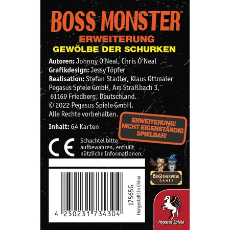 Pegasus Boss Monster: Gewölbe der Schurken [Mini-Erweiterung]