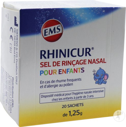 Rhinicur Sel De Rinçage Nasal Pour Enfants Sachets 20x1,25g