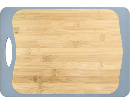 Wenko Kombi L snijplank, 39,5 x 28 cm, wit/blauw/bamboe