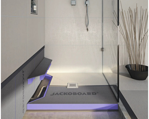 JACKOBOARD® Aqua Reno vloeiend douche-element 900 mm x 900 mm x 65 mm