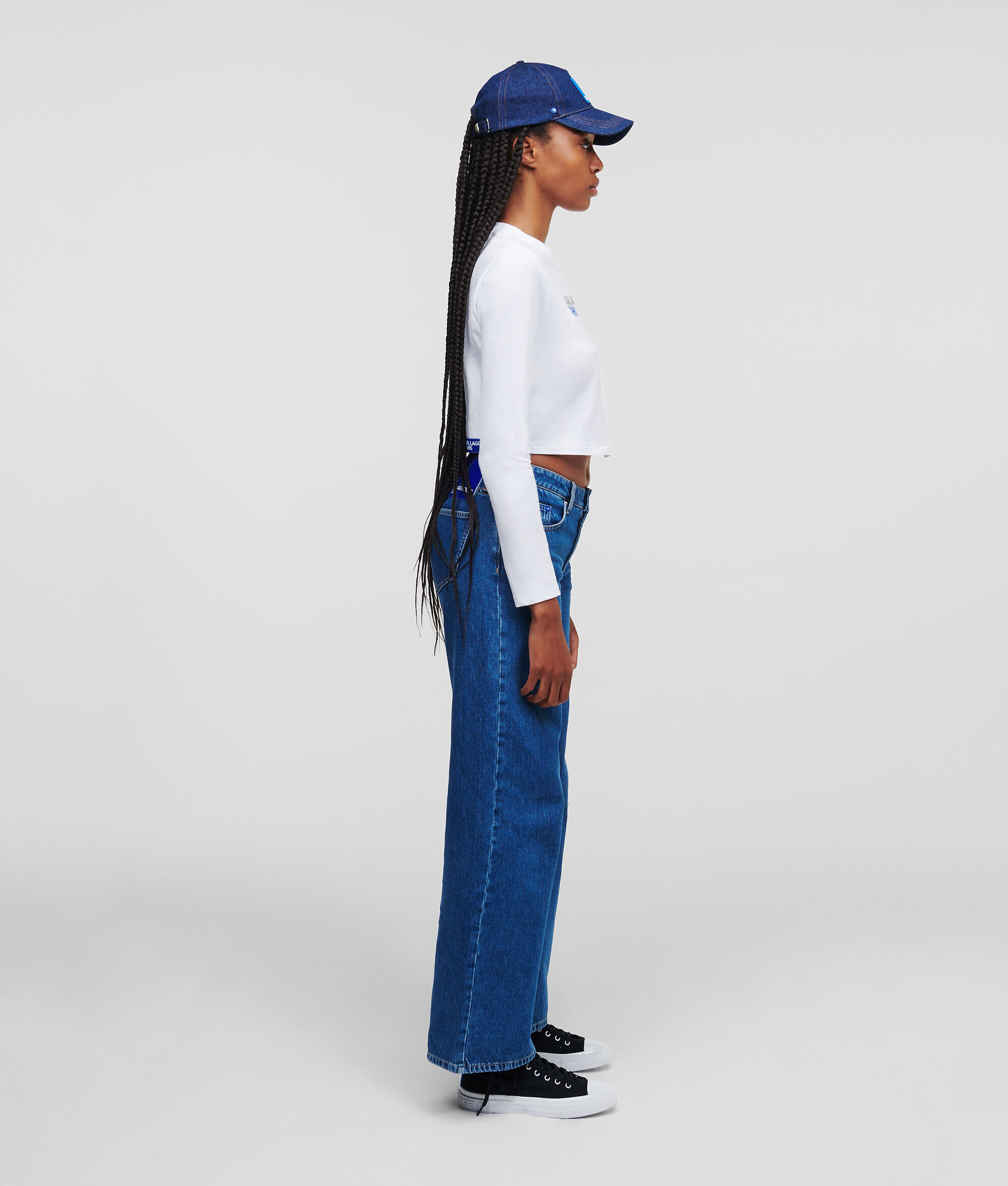 T-SHIRT MANCHES LONGUES KLJ CROPPED