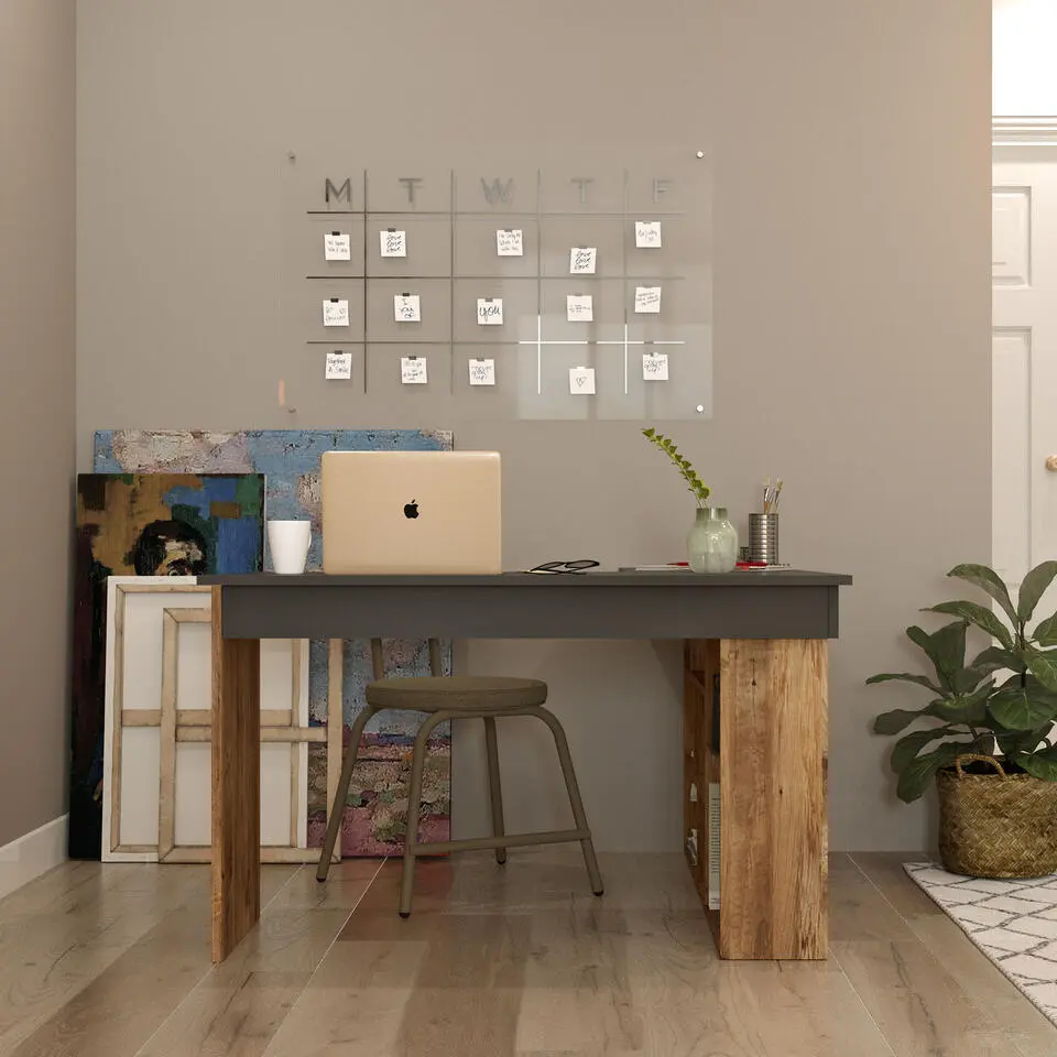 Sally Bureau 18mm MELAMINE Coat Atlantic Pine Zwart