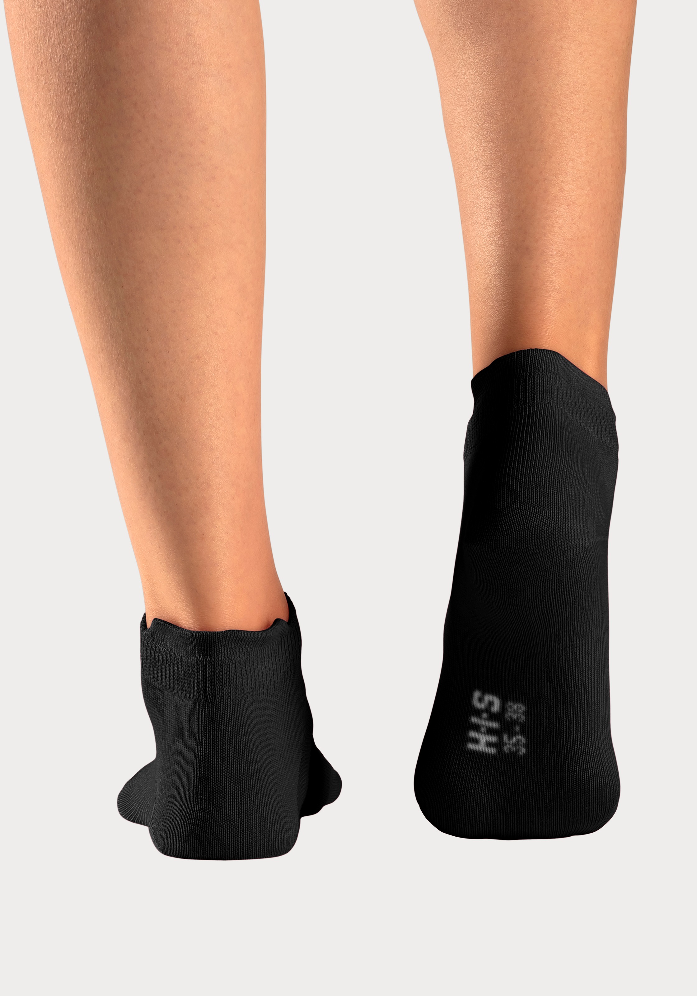 H.I.S Sneakersocken Packung, 8 Stk. tlg. mit verlängertem Bündchen hinten