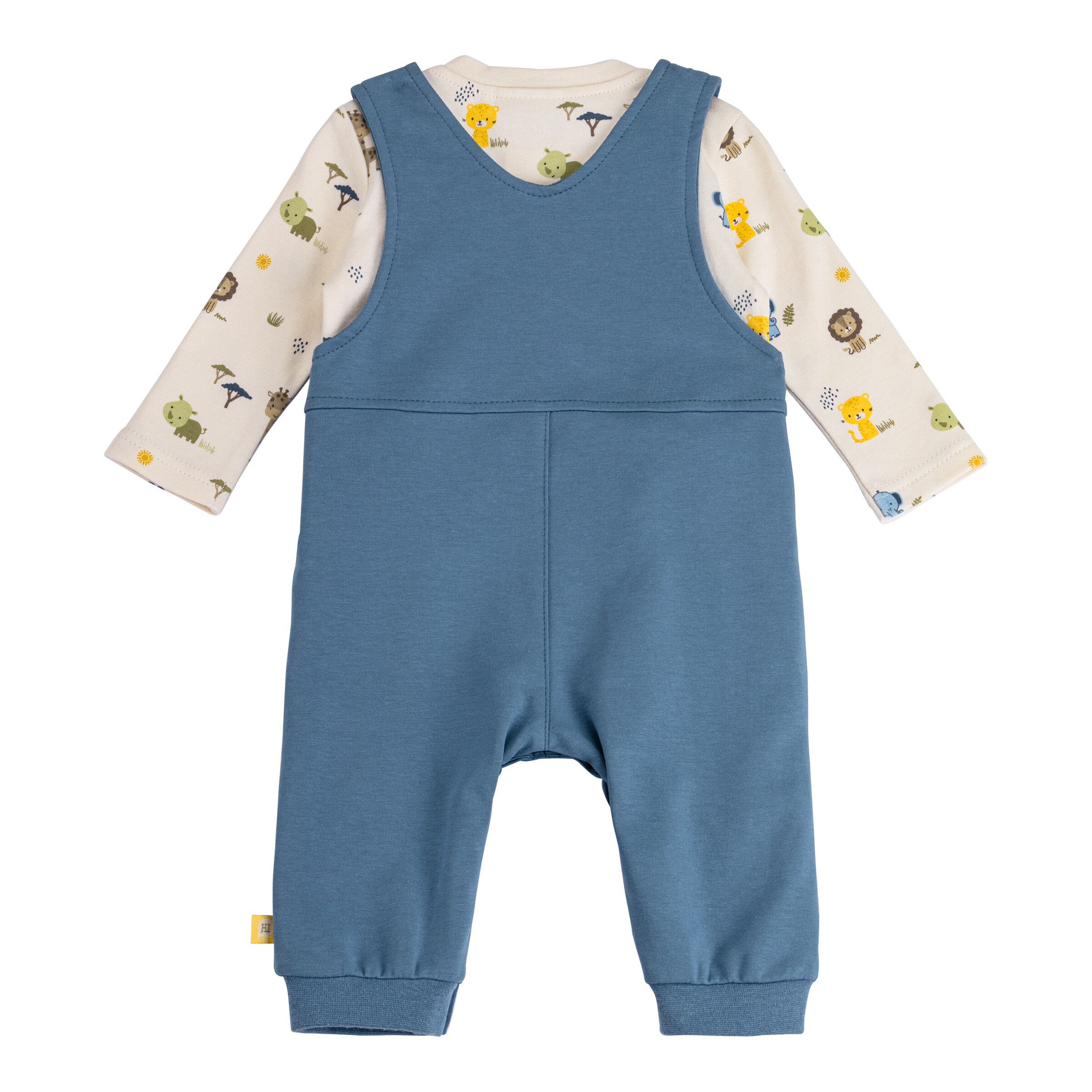 Bornino - Lieblinge 2-tlg. Set Latzhose und Shirt langarm blau/natur