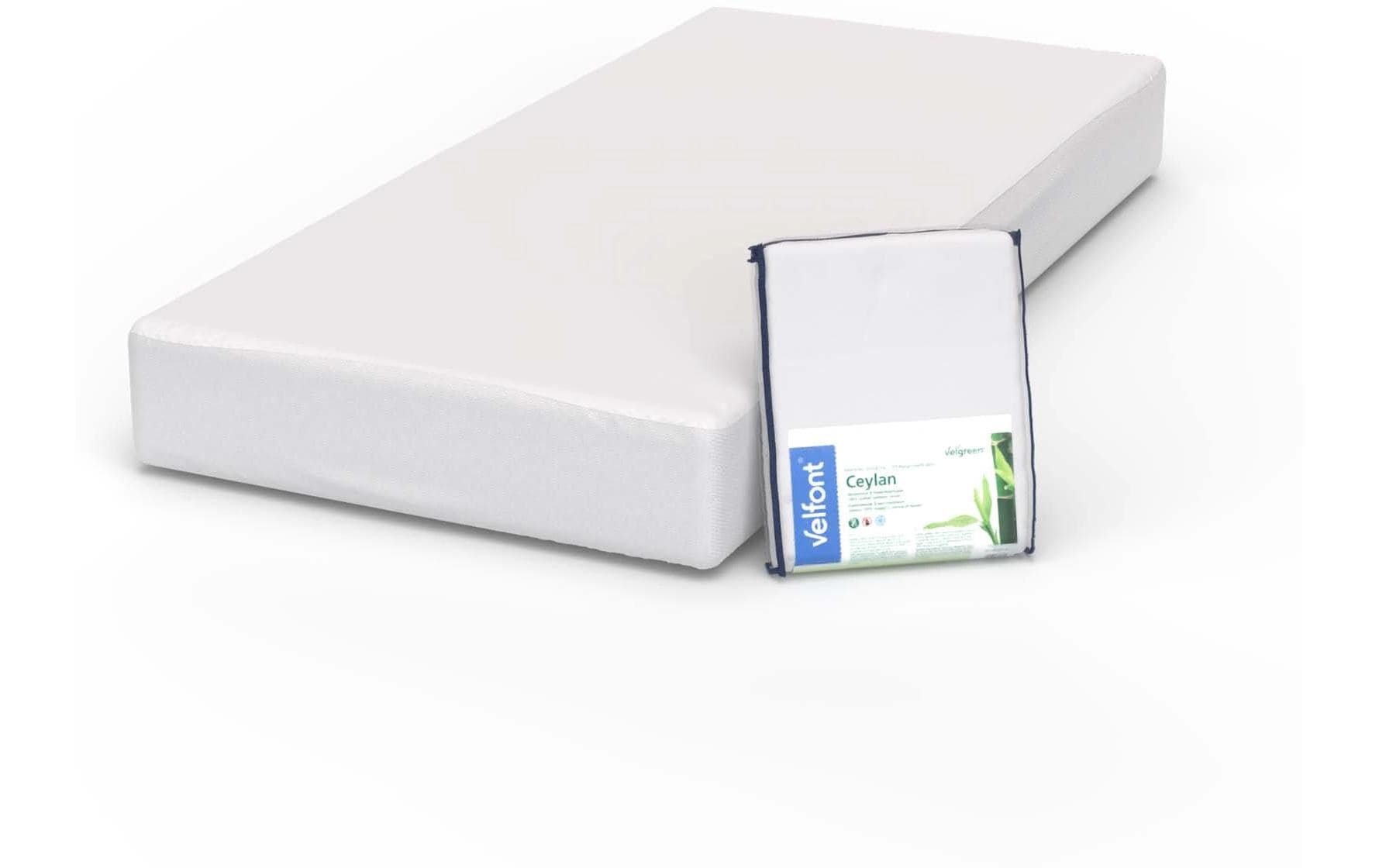 Fixmolton Ceylan Bambus, 160 x 200 cm, WeissMatratzenschoner aus 100% Bambus-Viscose