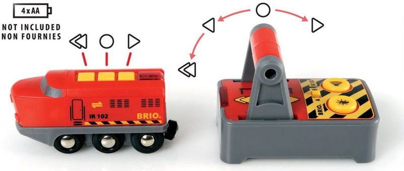 BRIO Rode RC locomotief met afstandsbediening - 33213