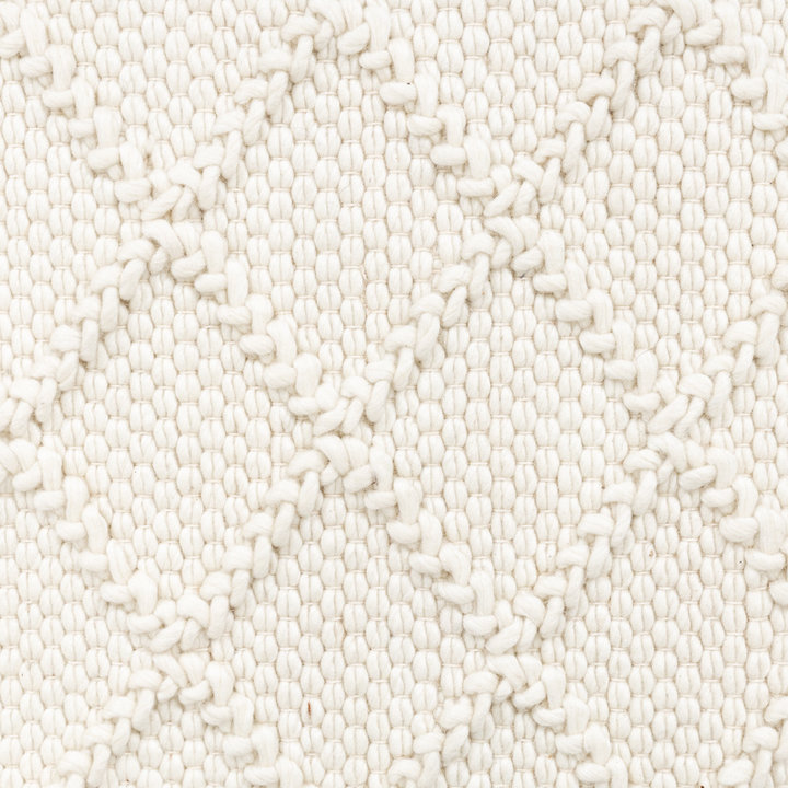 Wol gevlochten vloerkleed - Knit Creme | Top kwaliteit