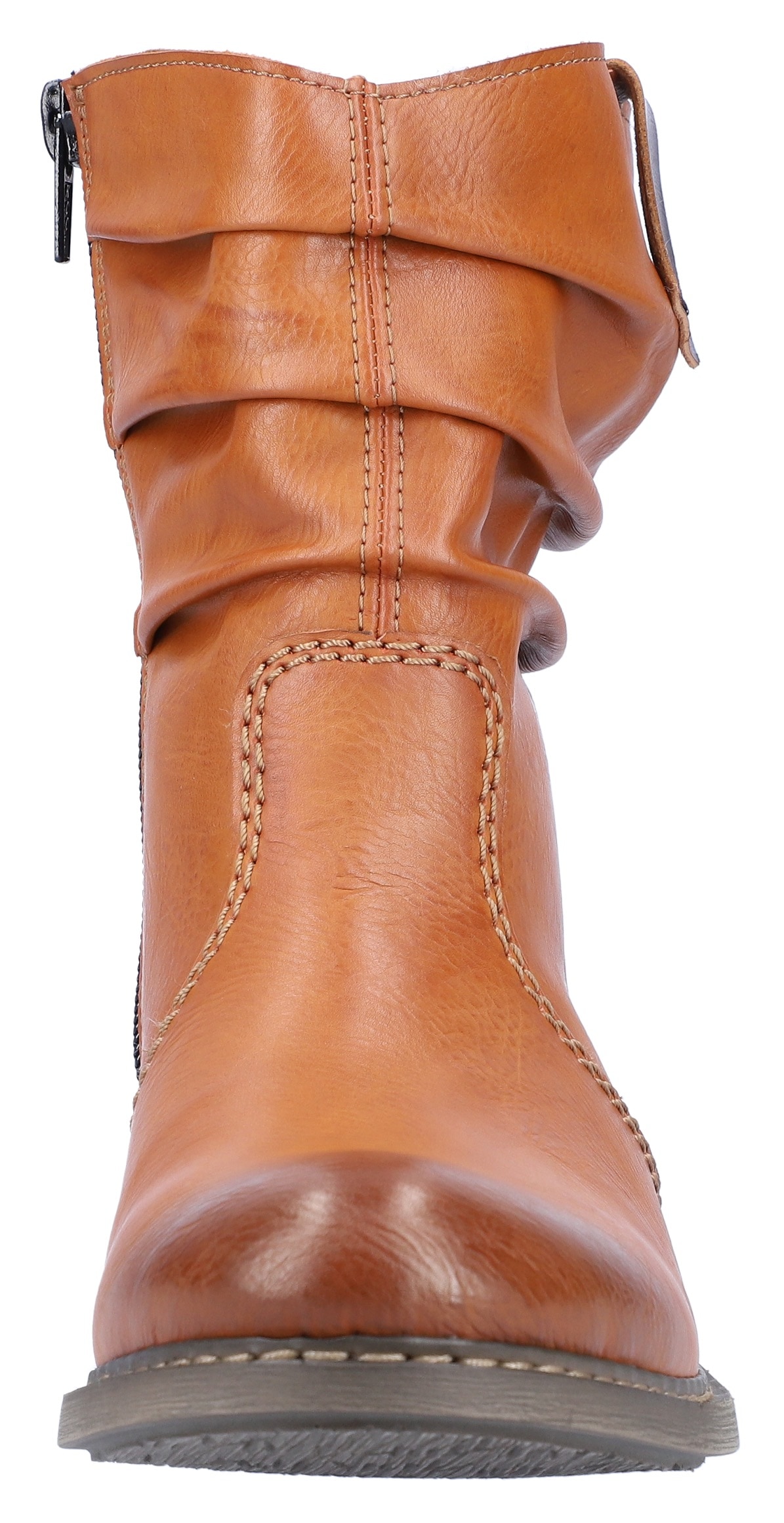 Rieker Winterboots  , Winterstiefelette, Blockabsatz, Warmfutter, geraffter slouchy Schaft