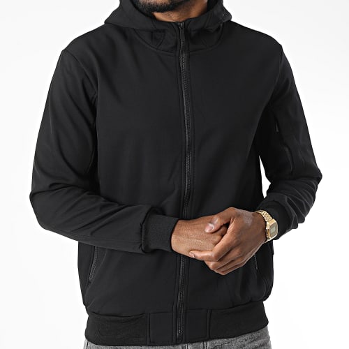 Veste Zippée Capuche E342 Noir