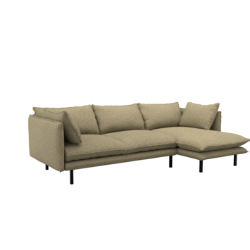 KARWEI hoekbank Gayle taupe met verlenging rechts